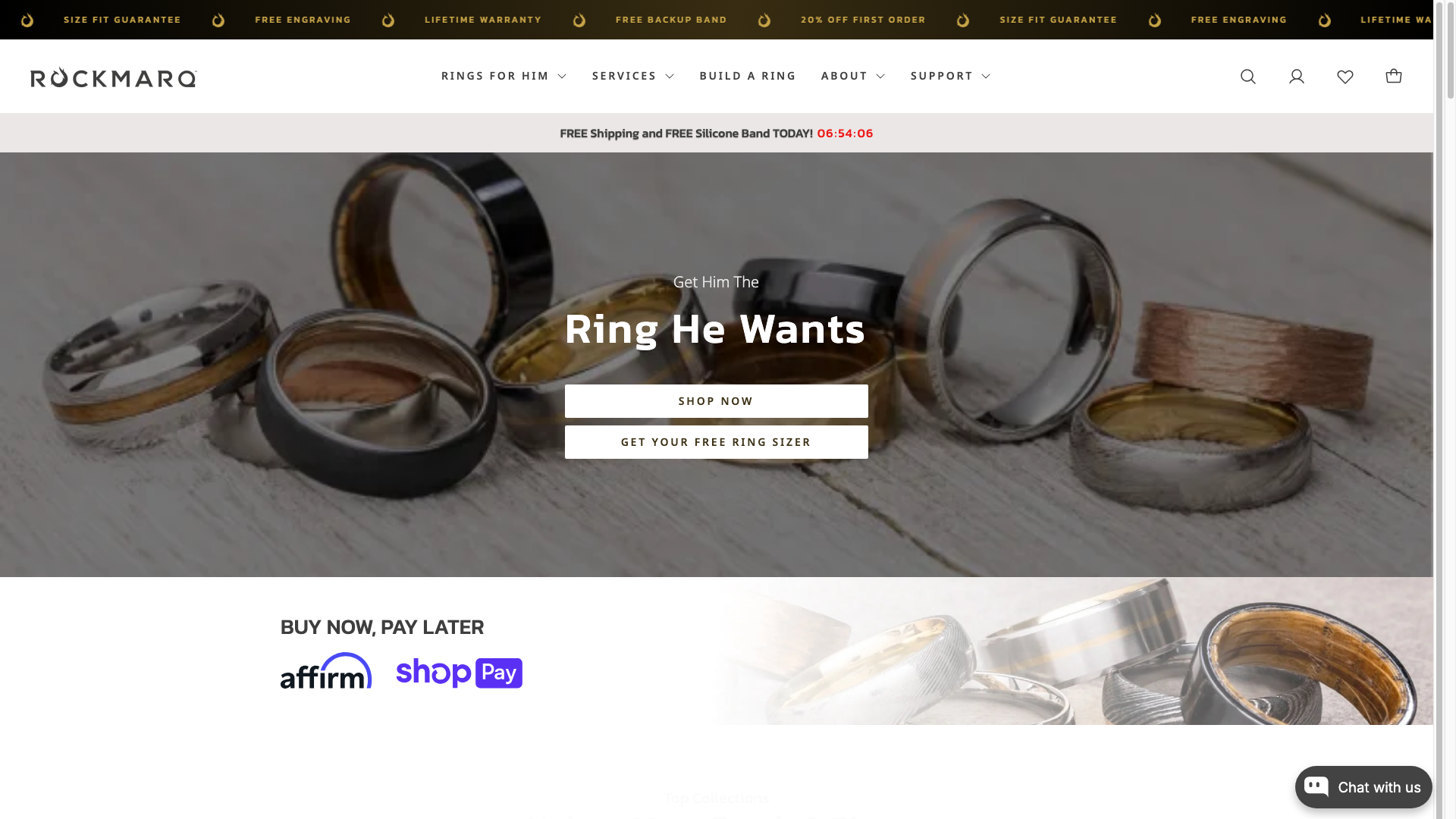 Rockmarq desktop storefront capture
